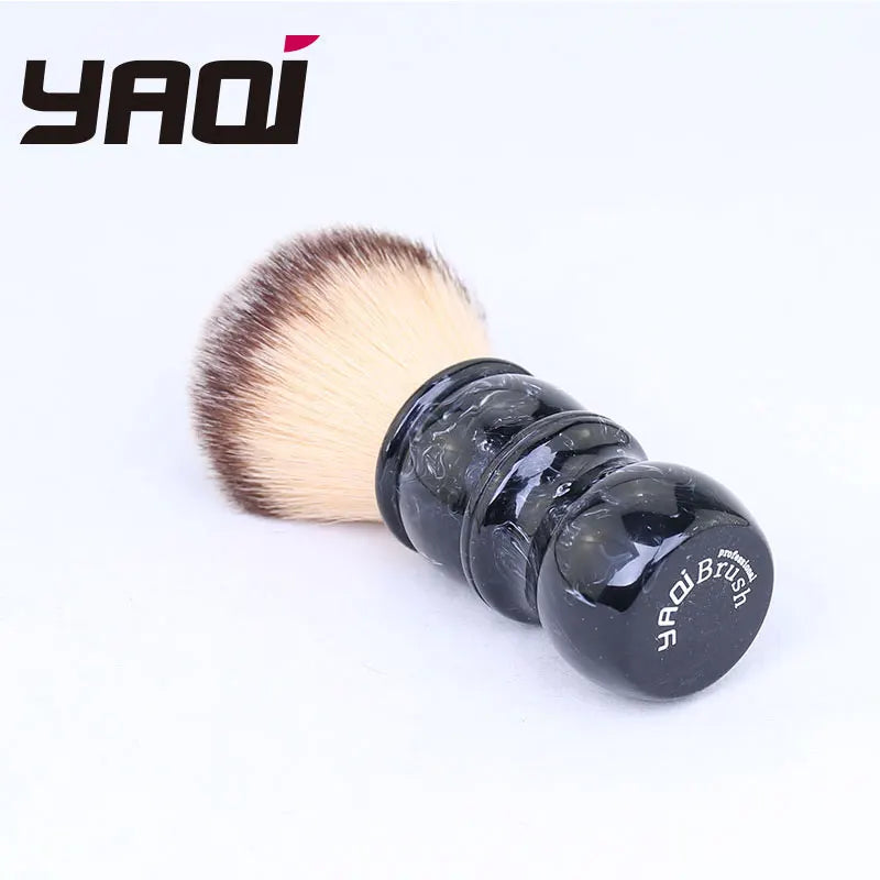 Yaqi 24MM Resin Handle Nylon Men Shaving Barber Beard Face Cleaning Brush - BeautiMass