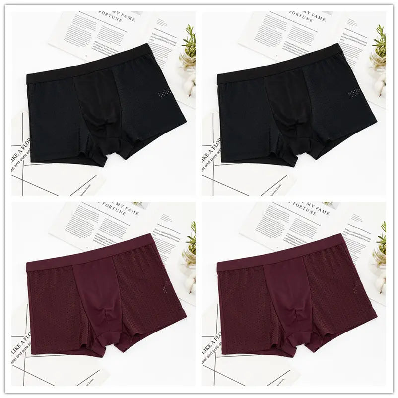 4pcs/lot Men's Panties Underwear Boxers Male Shorts Underpants - BeautiMass