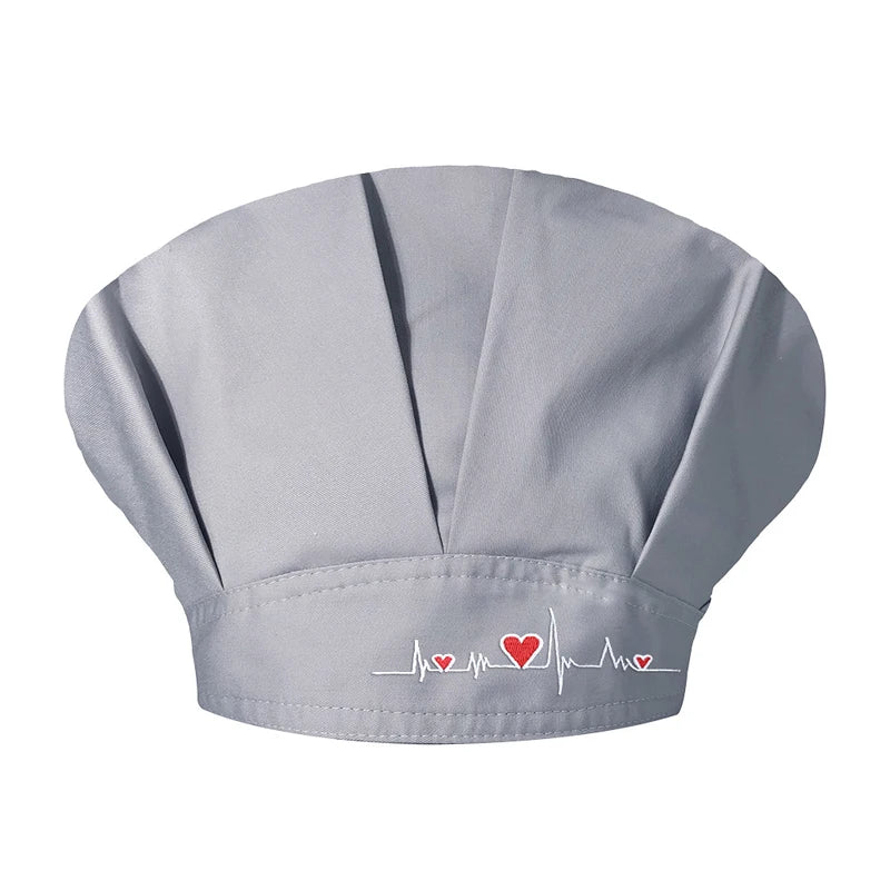 Women Scrubs Hats Unisex Adjustable Cotton Sweatband Cap Head Cover - BeautiMass