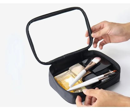 Waterproof Transparent Cosmetic Makeup Travel Zipper Clear bag - BeautiMass