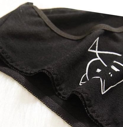 5Pcs/set Cotton Underwear Cute Cartoon Cat Panties for Woman Girl Soft Pantys Plus Size - BeautiMass