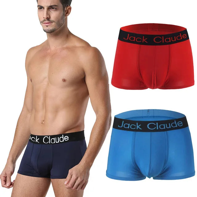 4Pcs Men Underwear Boxer Panties Soft Underpants Boxer Men Calzoncillos homme - BeautiMass