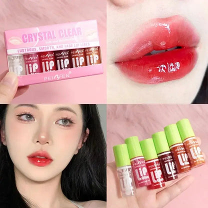 Lip Gloss Transparent Lip Oil Hydrating Lip Glaze - BeautiMass