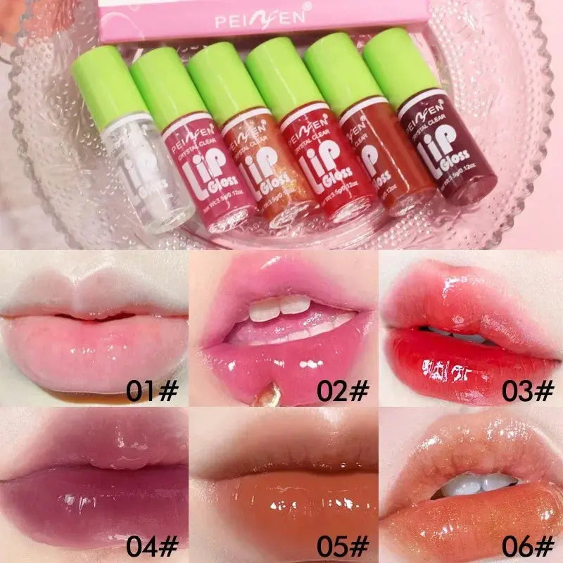 Lip Gloss Transparent Lip Oil Hydrating Lip Glaze - BeautiMass