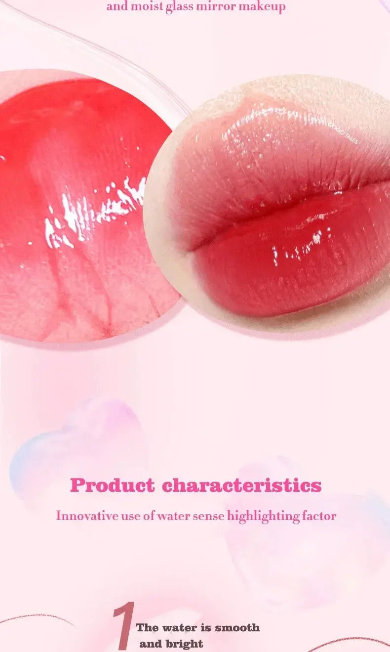 Lip Gloss Transparent Lip Oil Hydrating Lip Glaze - BeautiMass