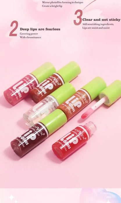 Lip Gloss Transparent Lip Oil Hydrating Lip Glaze - BeautiMass