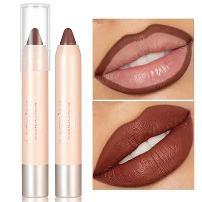 Matte Nude Brown Lipliner Pen Waterproof Long Lasting Non-stick - BeautiMass