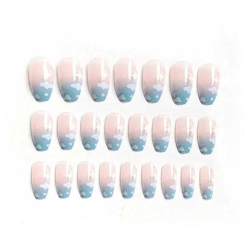 Mid Length Fake Nails Full Cover Coffin Head - BeautiMass