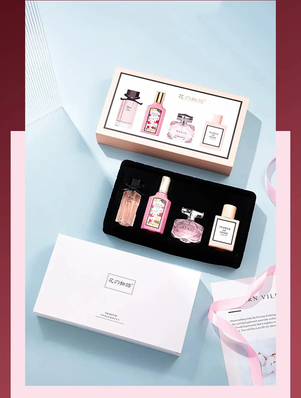 Perfume Women Gift Box Four Piece Set - BeautiMass