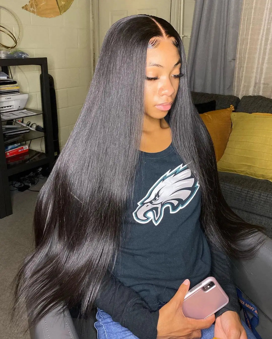 Pre Cut Glueless Wig Human Hair Ready To Wear And Go Preplucked Brazilian Bone Straight Human Hair Wigs - BeautiMass