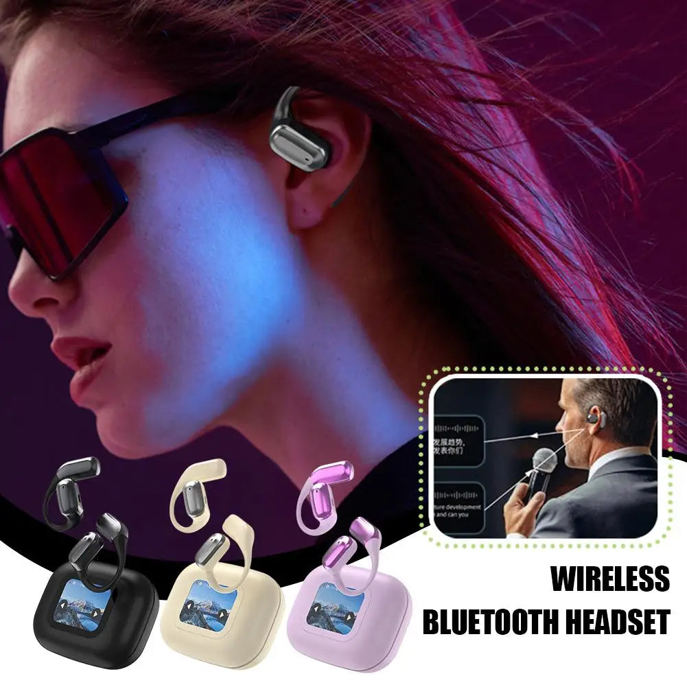 Touchscreen Bluetooth Translator Earbuds Headphone with Noise Reduction Touch Screen - BeautiMass