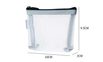 Transparent Mesh Mini Cosmetic Bag Makeup Case - BeautiMass