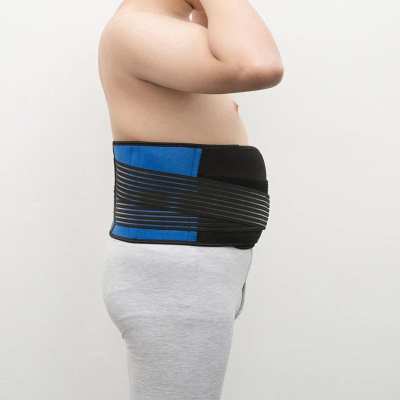 6XL Medical Bone Lumbar Support Back Brace Posture Corrector Waist Trimmer Belt - BeautiMass