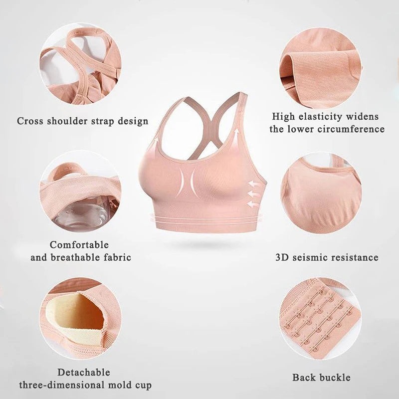 Women Underwear Sexy Seamless Bralette With Pad Bra Push Up Cotton Tops Lingerie Female Brassiere Wireless Sports Vest BeautiMass