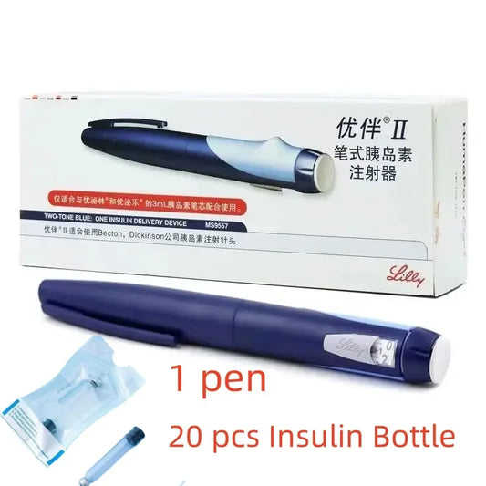 Borosilicate Glass Individual Cassette Bottle lancing Pen Ergo 2 Insulin syringe - BeautiMass