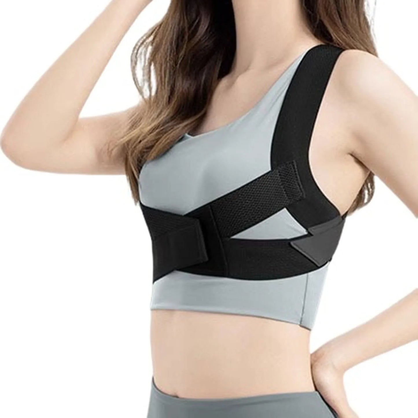 Back Posture Corrector Fully Adjustable Straightener Upper Spine Support Back Brace Posture Corrector - BeautiMass