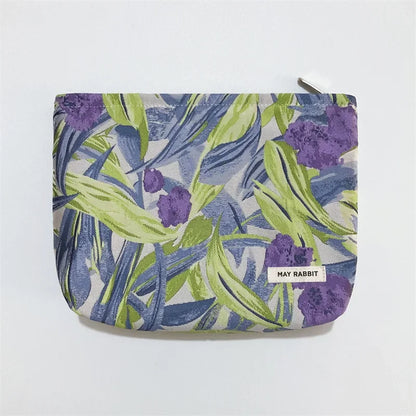 Vintage Relief Flower High-quality Makeup Bag for Women - BeautiMass