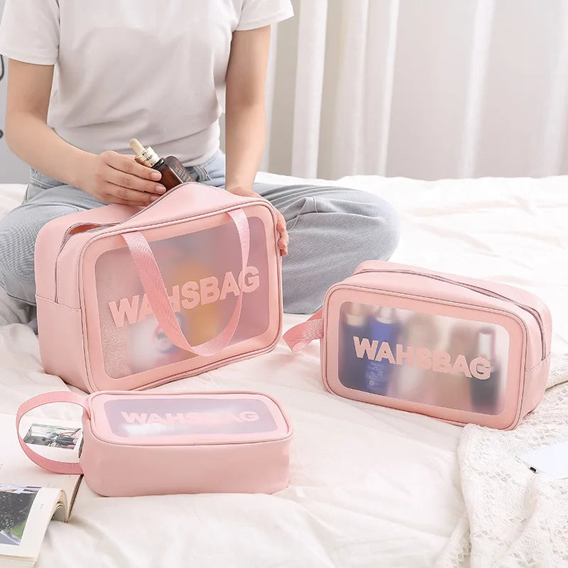 Transparent PVC Storage Travel Organizer Clear Makeup Bag - BeautiMass