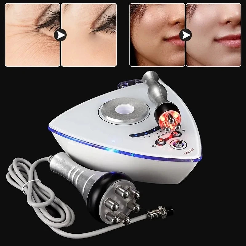 2 In 1 RF Skin Tightening Machine Facial Eyes Body Leg Lifting Machine Skin Rejuvenation Anti Wrinkle Health Beauty Massager BeautiMass