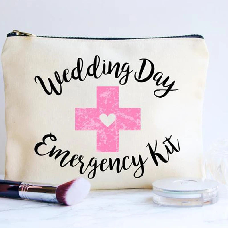 Wedding day Emergency Kit Makeup Cosmetic Bridal Shower Bag - BeautiMass