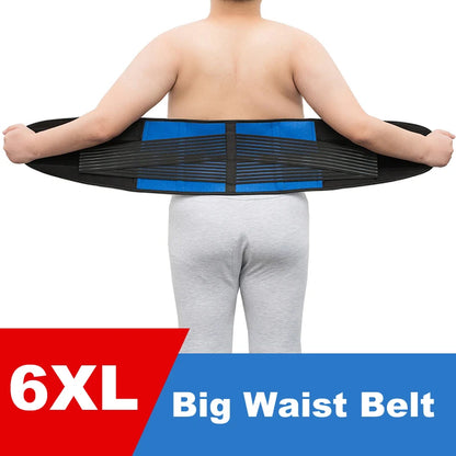 6XL Medical Bone Lumbar Support Back Brace Posture Corrector Waist Trimmer Belt - BeautiMass