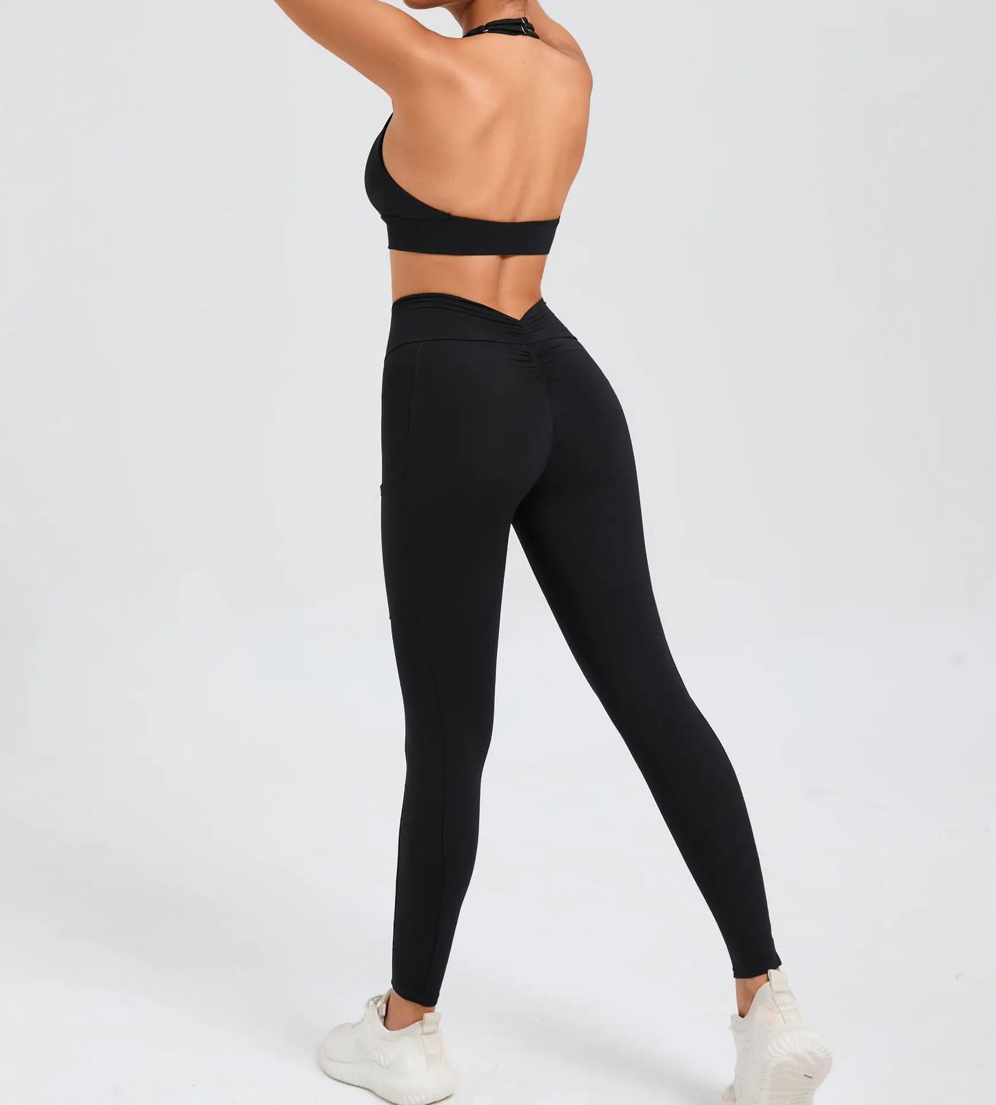 Women's Tracksuit Fitness Suit Yoga Sets Sportswear Clothes Bra+High Waist Leggings - BeautiMass