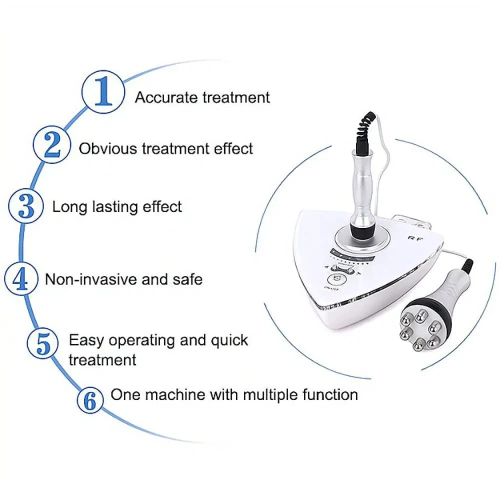 2 In 1 RF Skin Tightening Machine Facial Eyes Body Leg Lifting Machine Skin Rejuvenation Anti Wrinkle Health Beauty Massager BeautiMass