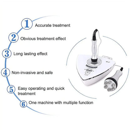 2 In 1 RF Skin Tightening Machine Facial Eyes Body Leg Lifting Machine Skin Rejuvenation Anti Wrinkle Health Beauty Massager BeautiMass