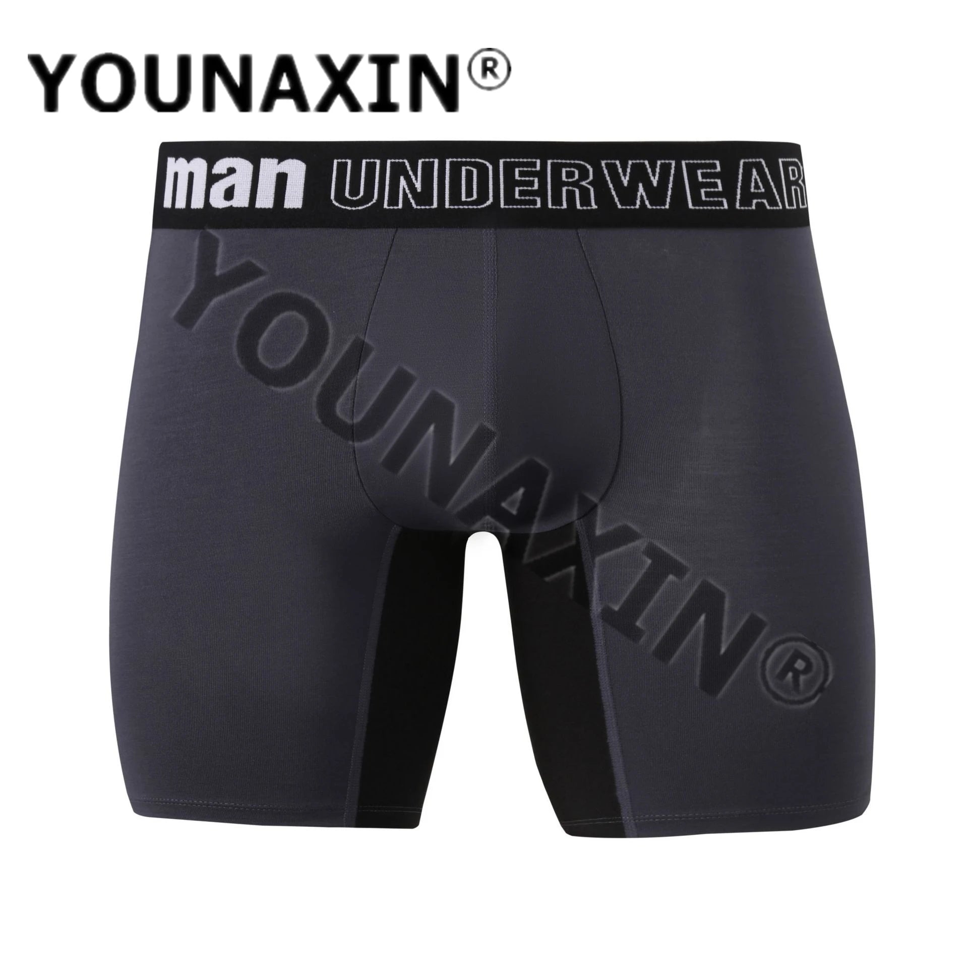 1 Pcs Big Size Men Boxers Briefs Bamboo Fiber Knickers Stitching Long Undies - BeautiMass