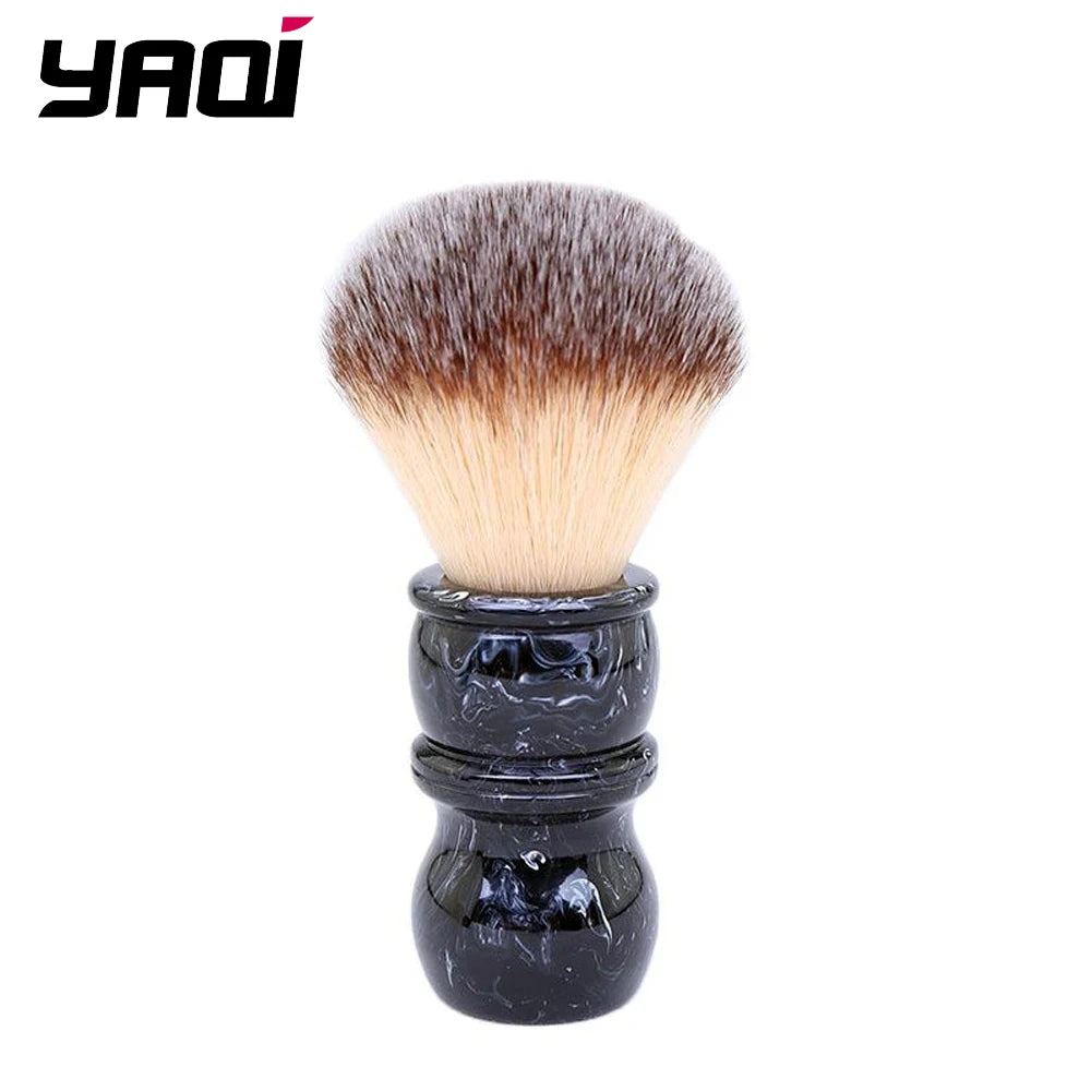 Yaqi 24MM Resin Handle Nylon Men Shaving Barber Beard Face Cleaning Brush - BeautiMass