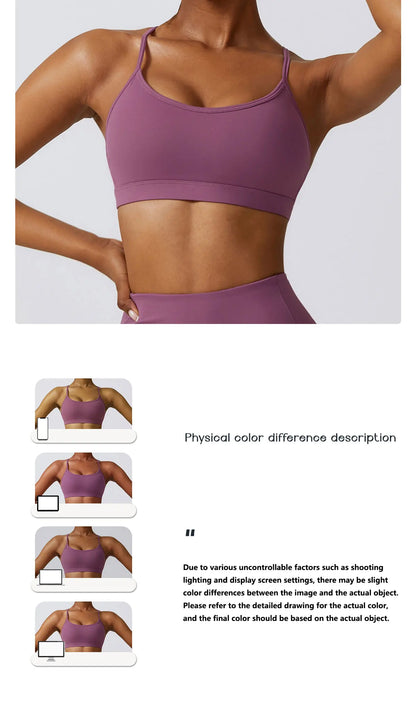 Workout Sports Bra Women High Support Sports Top Push Up Yoga Bra Gym Crop Top Fitness Underwear Running Brassiere Sportswear BeautiMass