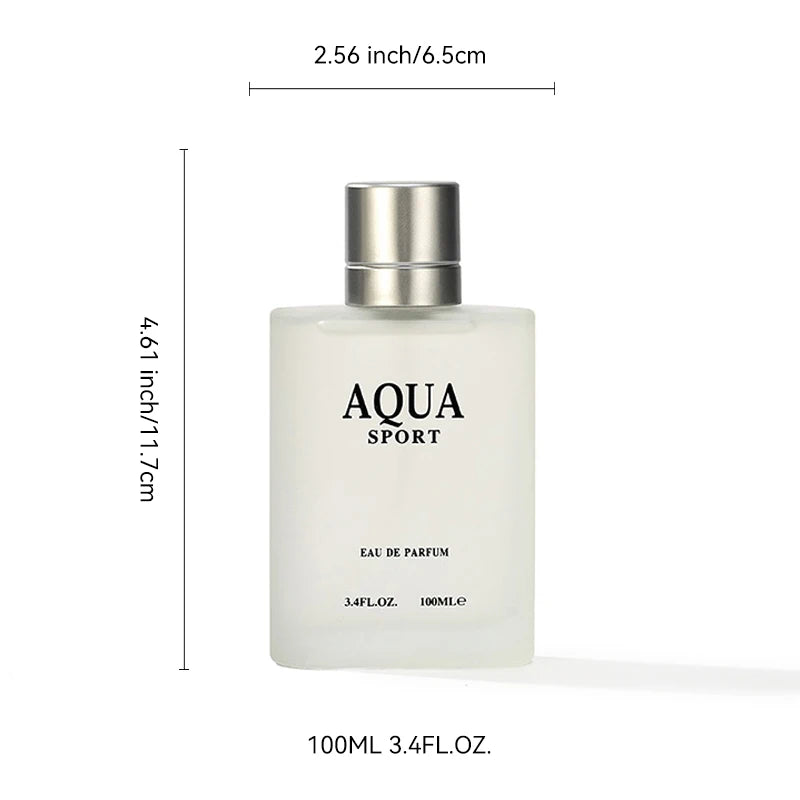 100ML 3.4FL.OZ AQUA Men's Perfume EDP, Aquatic Aromatic Eau de Parfum - BeautiMass