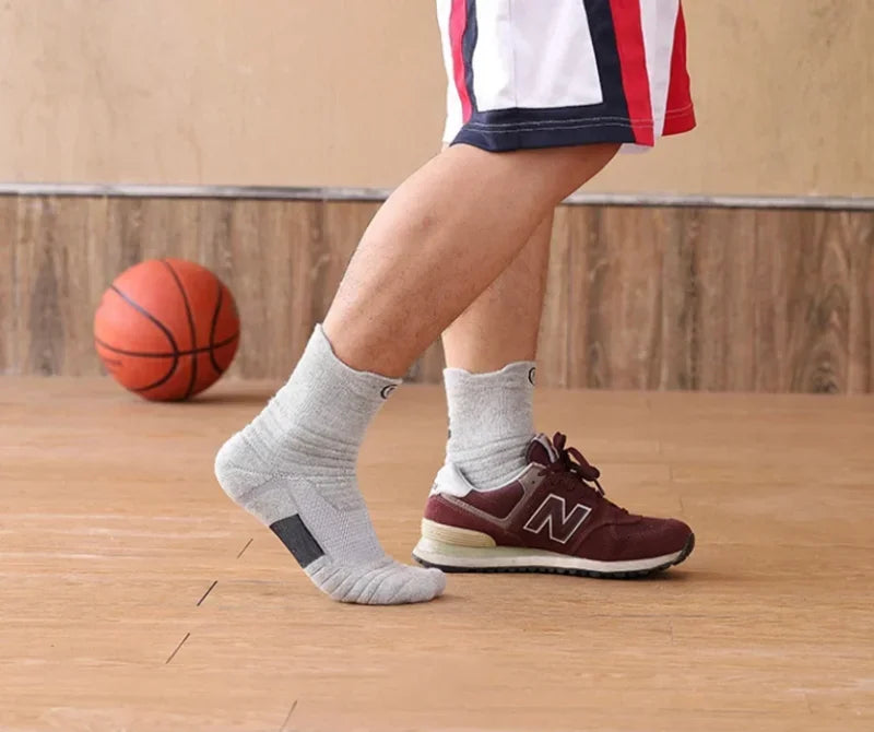 2Pairs Anti-slip Football Socks Men Women Cotton Sock Short Long Tube - BeautiMass