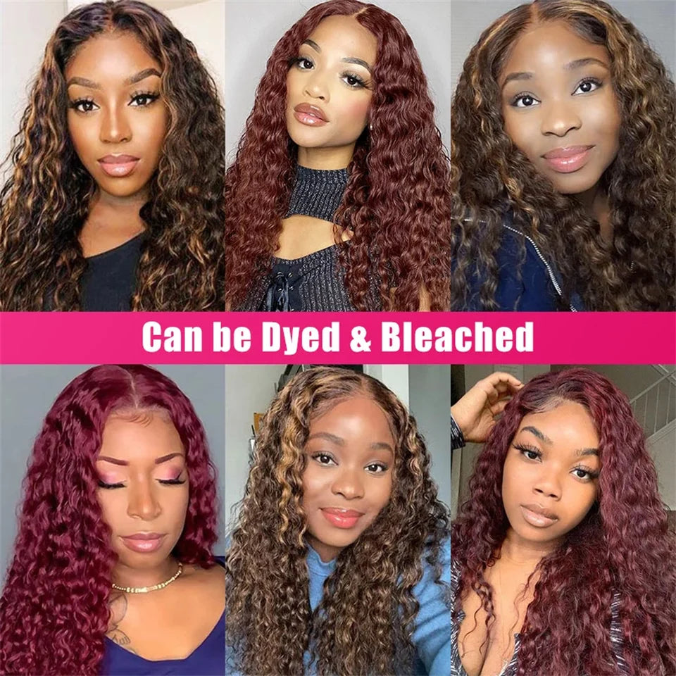 AliPearl Hair Deep Wave Transparent Lace Front Human Hair Peruvian 13x4 Lace Wigs - BeautiMass