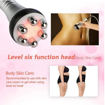 2 In 1 RF Skin Tightening Machine Facial Eyes Body Leg Lifting Machine Skin Rejuvenation Anti Wrinkle Health Beauty Massager BeautiMass