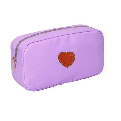 Waterproof Nylon Durable Toiletry Cosmetic Bag Solid Color - BeautiMass