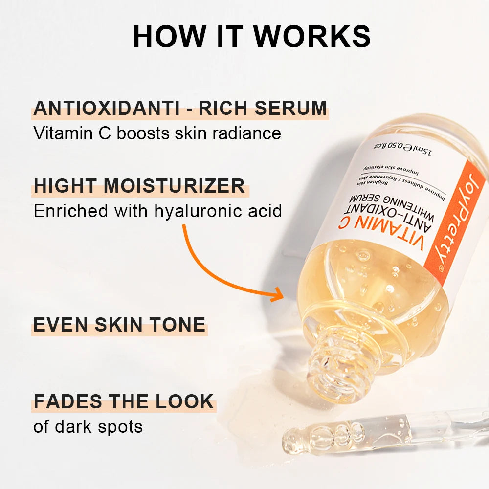 Vitamin C Serum For Face Dark Spots Fading Hyaluronic Acid - BeautiMass