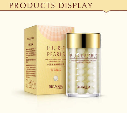 2pcs BIOAQUA Pure Pearl Face Cream Moisturizing Skin Firming Hydrating Facial Cream Beauty Health Skin Care BeautiMass