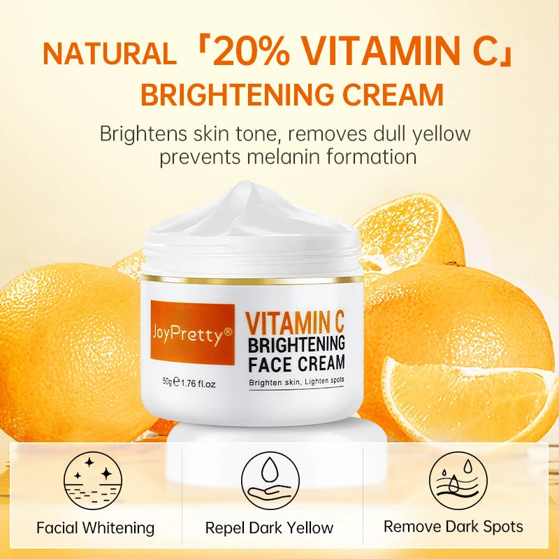 Vitamin C for Face Cream Pigments Dark Spots Removal Whitening Facial Cream - BeautiMass