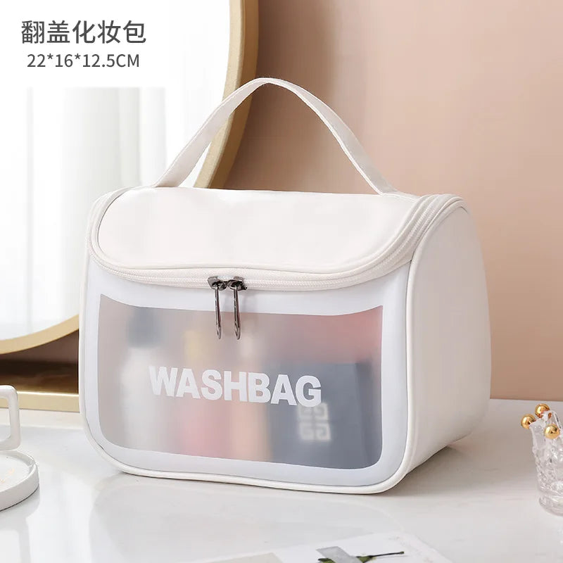 Transparent PVC Storage Travel Organizer Clear Makeup Bag - BeautiMass