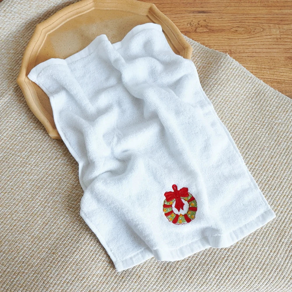 3pcs Christmas Claus Santa Snowman Decorative Gift Absorbent Hand Bath Towels - BeautiMass