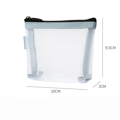 Transparent Mesh Mini Cosmetic Bag Makeup Case - BeautiMass