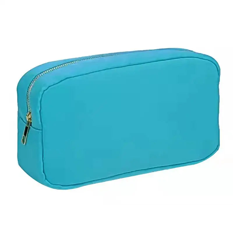 Waterproof Nylon Durable Toiletry Cosmetic Bag Solid Color - BeautiMass