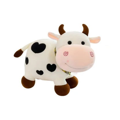 25cm Cartoon Kawaii Cow Plush Doll Toy Soft Bull Plush Animal Toy Pillow - BeautiMass