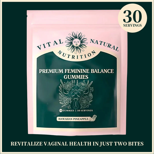 60 pieces of Vital Source Feminine Balance Gummies, preferred gift- Hawaiian Pineapple - BeautiMass