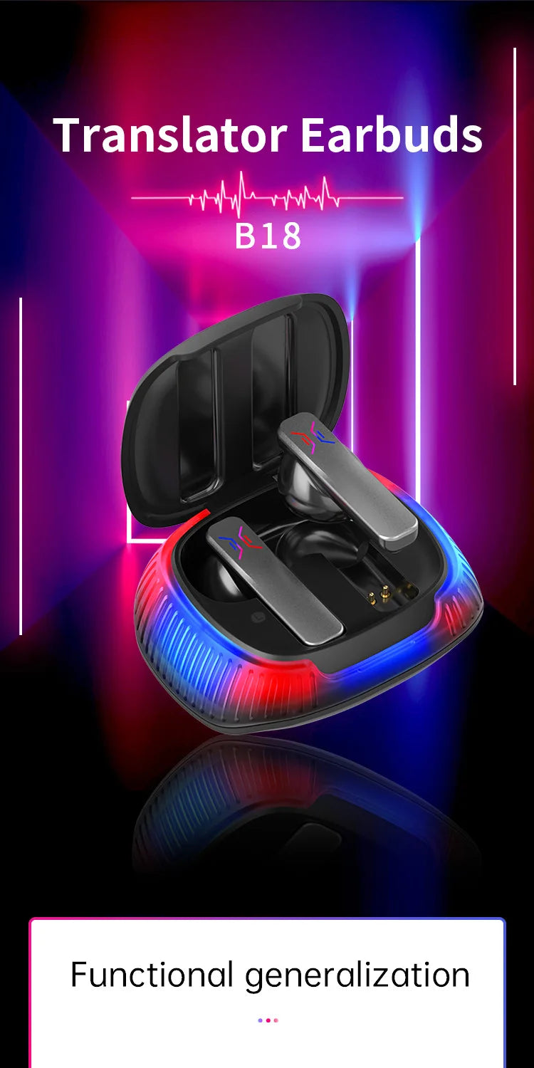 Wireless Bluetooth Headphones 114 Languages Real-Time Travel multifunctional earphone Noise Canceling Translator - BeautiMass