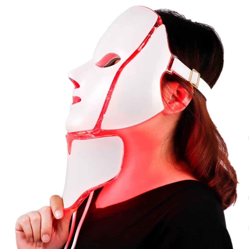 Air Bag-7 Colors Light LED Skin Care Facial Beauty Mask With Neck Skin Rejuvenation - BeautiMass