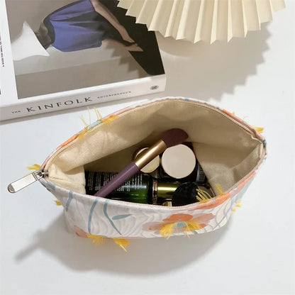 Vintage Relief Flower High-quality Makeup Bag for Women - BeautiMass