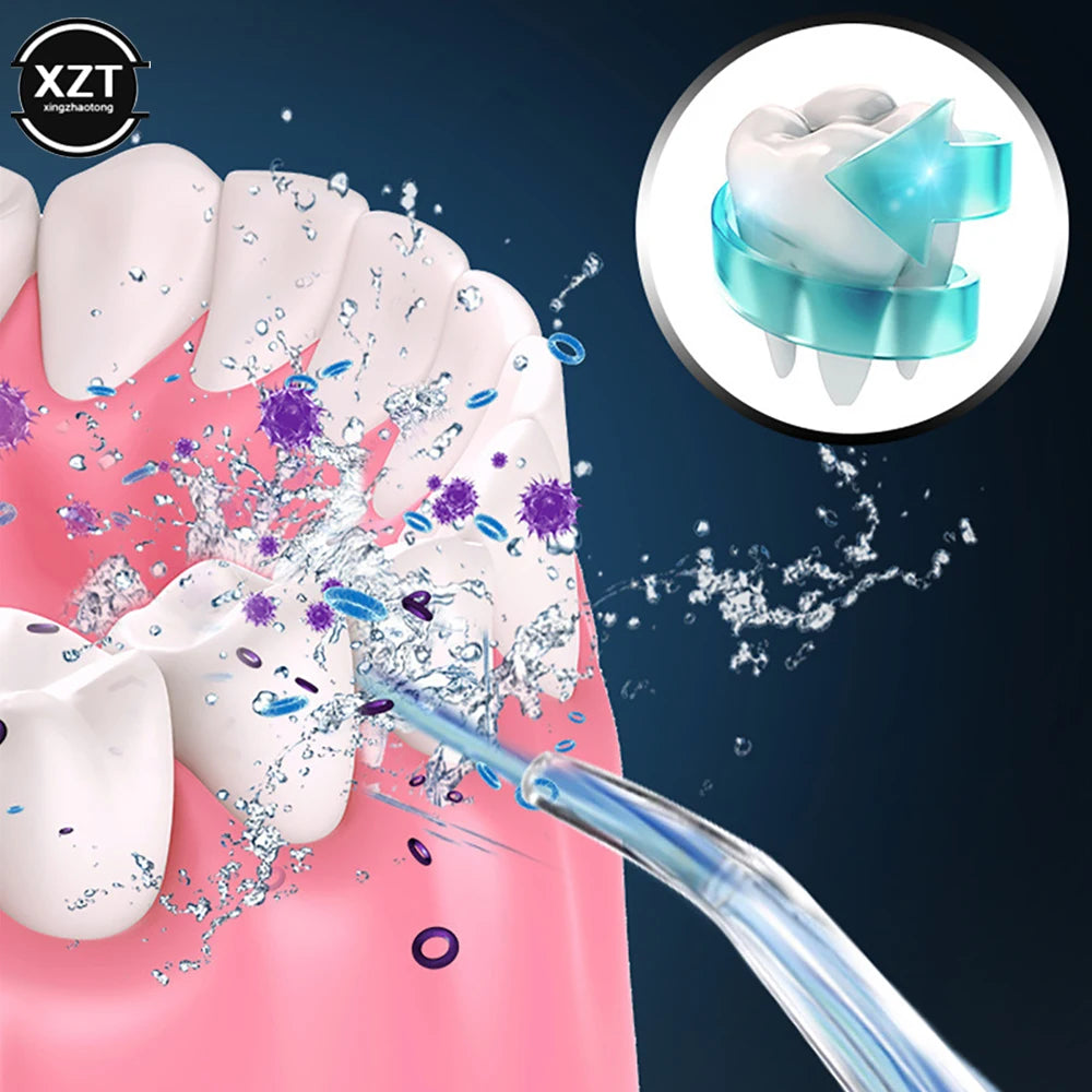 Portable Electric Flosser USB Rechargeable Oral Rinse Strong Water Pressure Tooth Cleaner 220ml Waterproof Tooth Scaler BeautiMass