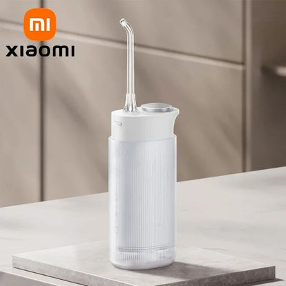 XIAOMI MIJIA Oral Irrigator F400,Portable Cordless Water Dental Flosser Teeth Pick,4 Mode,200ml Water Tank,Electric Waterflosser BeautiMass